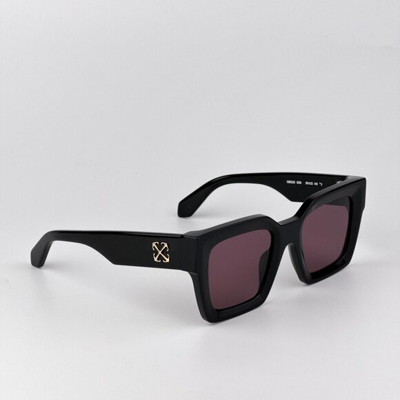 Off-White JACKSON Sunglasses – Black Square Frame Burgundy | Model OERI13I 1028 - Picture 5 of 11